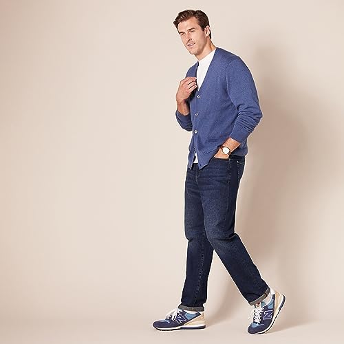 Amazon Essentials Men's Athletic-Fit Jean, Dark Wash, 34W / 32L