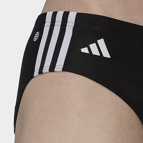 adidas HT2063 3STRIPES Trunk Swimsuit Men's Black/White Size L
