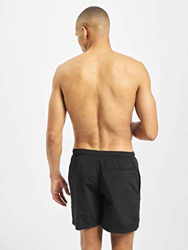 Urban Classics Men's Block Swim Shorts Trunks, Blk/Blk, 4XL
