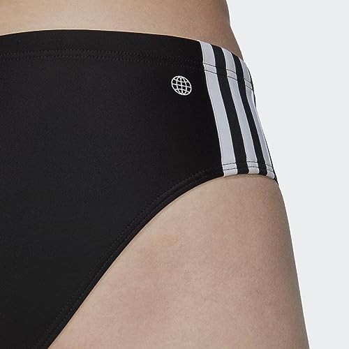 adidas HT2063 3STRIPES Trunk Swimsuit Men's Black/White Size L
