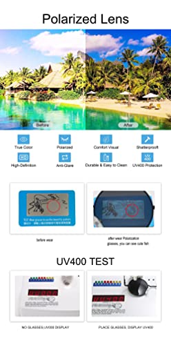 JoXiGo Sunglasses Mens Women Polarised UV400 Protection - Retro Round Classic Metal Frame