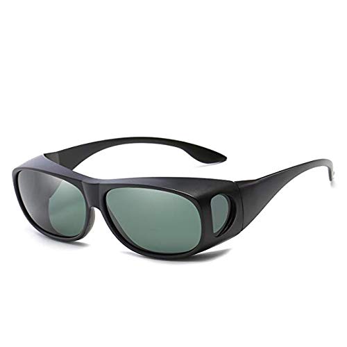 Boolavard 2 PACK HD Night Day Vision Driving Wrap Around Anti Glare Sunglasses with Polarized Lens for Man and Women