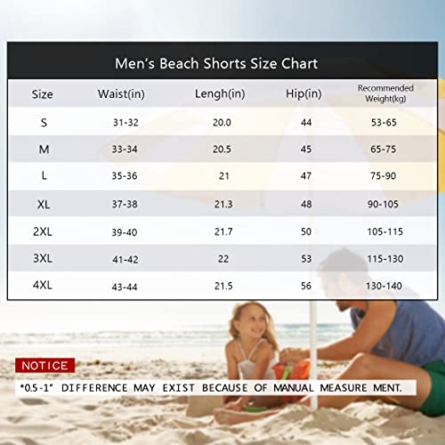 iCKER Mens Swim Shorts Swimming Trunks 3D Print Beach Shorts Boardshorts for Summer