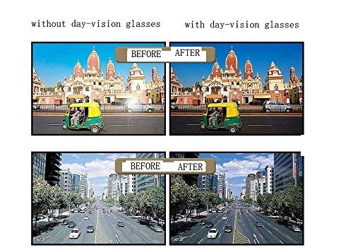 Boolavard 2 PACK HD Night Day Vision Driving Wrap Around Anti Glare Sunglasses with Polarized Lens for Man and Women