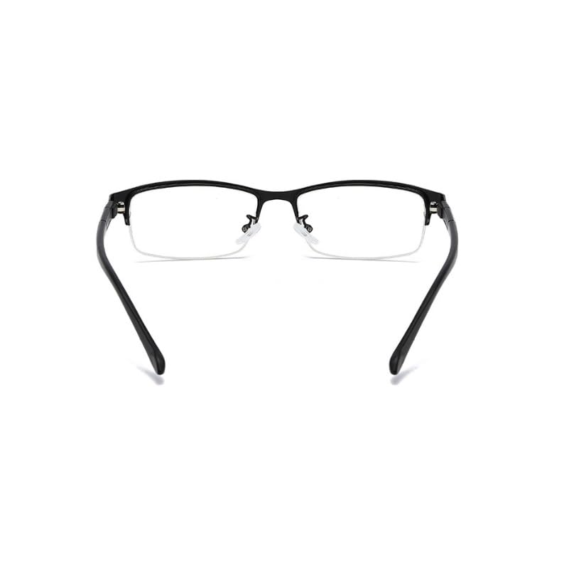 TECH-LINE-DIRECT FASHION ACCESSORIES Blue Light Blocking Glasses Eyeglasses Rectangle Frame UK Men/Women (Black Frame + Clear Lens)