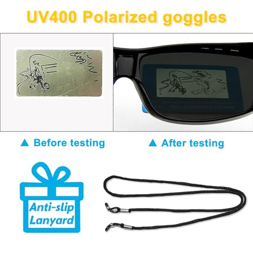 SHEEN KELLY Polarized Fit Over Prescription Glasses Wrap Around Sunglasses For Driving Night Vision Glasses