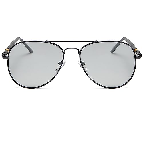 SECALIFE Men's Sunglasses Polarised Men Women Pilot Sunglasses UV400 Protection Polarized Sun Glasses Black Sunglasses Unisex Classic Vintage Style Sunglasses for Cycling Driving Fishing