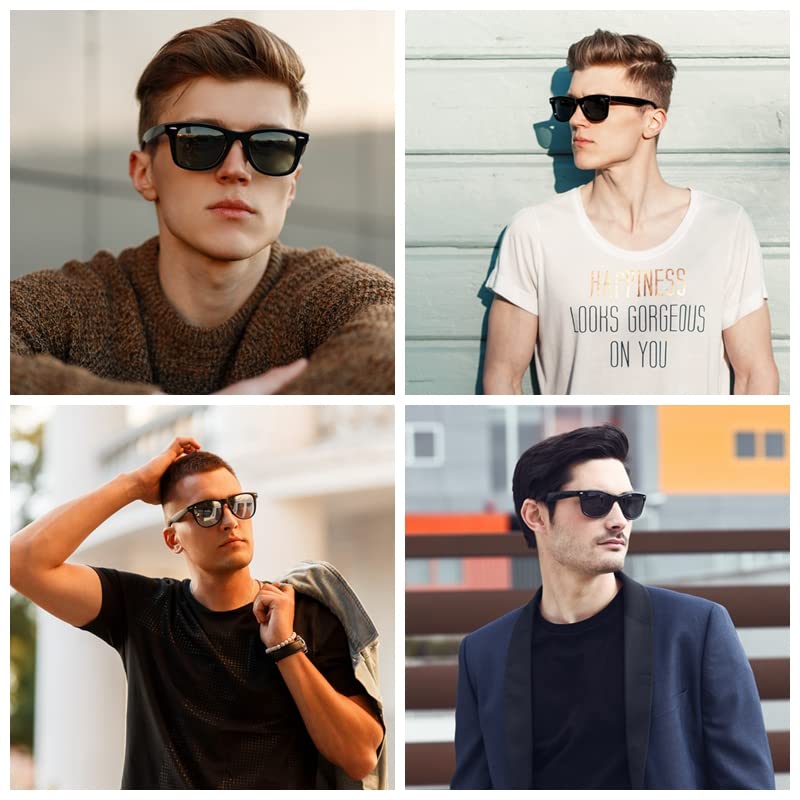 Sunglasses Men Polarized Sunglasses for Men Women Retro Mirrored Sunglasses Men Women Uv Protection Sunglasses for Travel Driving Fishing Outdoor