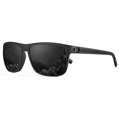 HENGOSEN Sunglasses for Men, Polarised Sunglasses for Men with Lightweight Frame UV400 Protection for Driving Fishing Cycling
