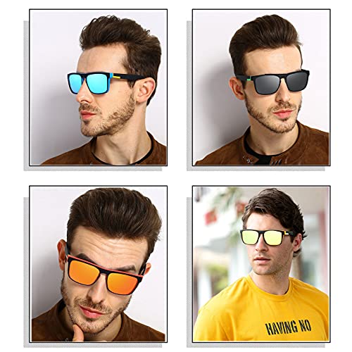 LEDING&BEST Sunglasses Polarised for Men Women Cool Fishing Driving Hiking Ultralight Unisex Classic Vintage Style Ultralight Shades Trave sun glasses UV Protection