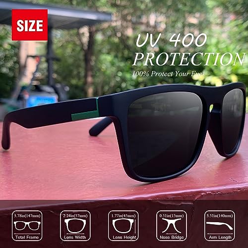 LEDING&BEST Sunglasses Polarised for Men Women Cool Fishing Driving Hiking Ultralight Unisex Classic Vintage Style Ultralight Shades Trave sun glasses UV Protection