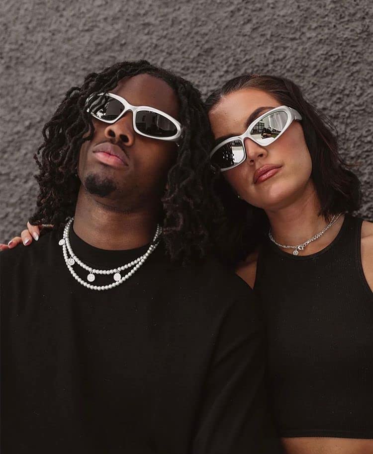 Pro Acme Wrap Around Fashions Sunglasses for Men Women Vintage Sun Glasses Outdoor Fashion Shades UV400 Eyeglasses (A2 Silver Frame | Grey Lens)