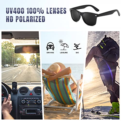 Sunglasses Men-Ultra Light Rectangular Polarized Sunglasses for Women, UV400 Protection, Polarized Ultraviolet Protection, Driving, Fishing, Running