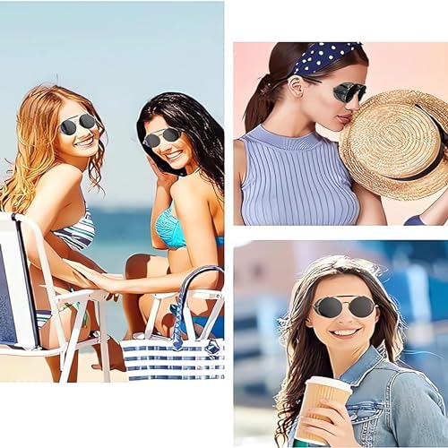 XOPOZON Unisex Retro Round Polarised Steampunk Sunglasses Men Side Shield Goggles Gothic Sun Glasses Women, UV400 Protection Matel Frame