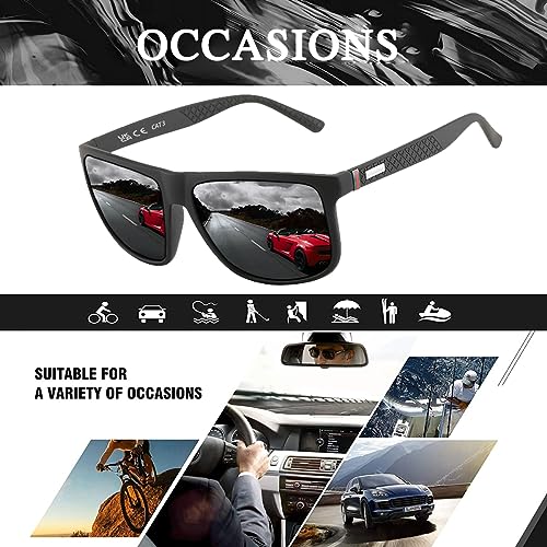 Perfectmiaoxuan Polarized sunglasses for men/women; Vintage/classic/elegant light frame; HD pilot lenses; Golf/driving/fishing/travel Eyewear