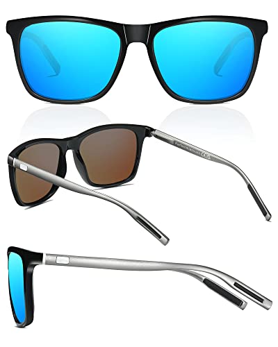 Polarised Sunglasses Men Women Retro Shades Ultralight Unbreakable Frame Driving Fishing Outdoor Sun Glasses UV Protection