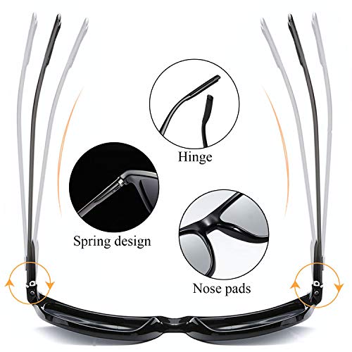 Polarised Sunglasses Men Women Retro Shades Ultralight Unbreakable Frame Driving Fishing Outdoor Sun Glasses UV Protection