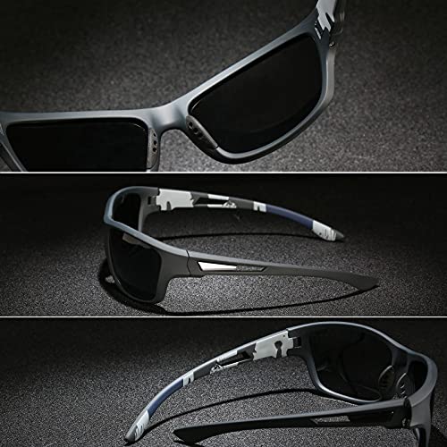 Perfectmiaoxuan Sunglasses Men Women Polarised Driving Fishing Running Sun Glasses UV400 TR90 Unbreakable Frame Goggles with Glasses rope Strap