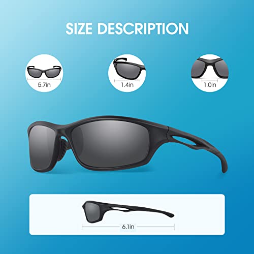 Duduma Sunglasses Mens Polarised Sports Sunglasses for Men Women Fishing Running Cycling Golf Sunglass Polarized UV Protection TR90