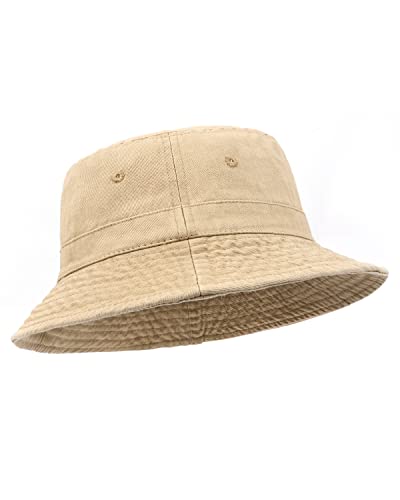 Zylioo XX-Large Washed Bucket Hat Big Old Used Look Fisherman Hats Vintage Sun Hats Cap for Oversized Heads