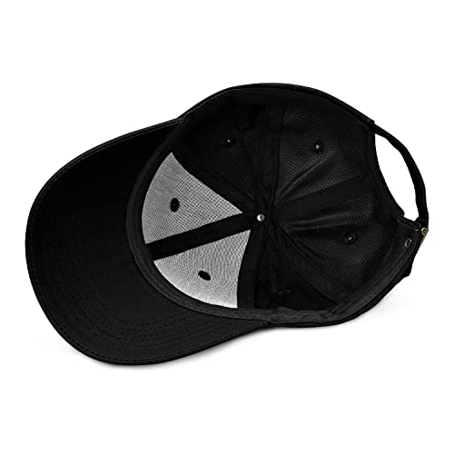 Breampot Baseball Cap Casual Unisex 6 Panel Adjustable Cotton Plain Sports Sun Hat Black