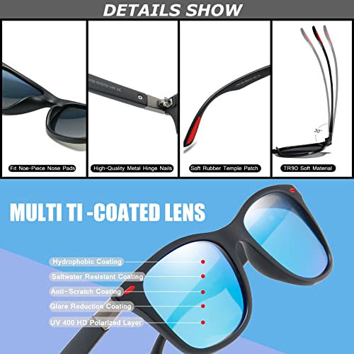 Sunglasses Polarised Men Women Cool Fishing Golf Driving Hiking Ultralight Retro Wrap Around sun glasses UV Protection