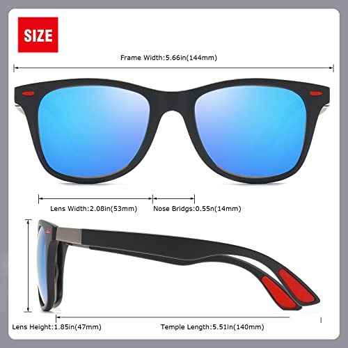 Sunglasses Polarised Men Women Cool Fishing Golf Driving Hiking Ultralight Retro Wrap Around sun glasses UV Protection