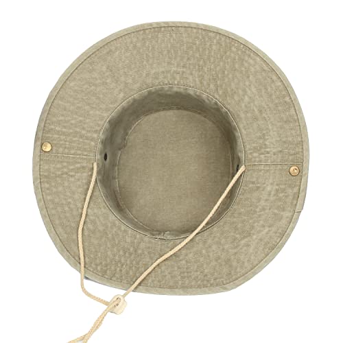 JowTreex Bucket Hats with String Wide Brim Hiking Fishing UV Sun Protection Safari Men Women Boonie Hats (as8, Alpha, one_Size, Khaki, Medium)