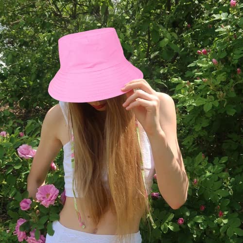 Airsnigi 8 Pack Bucket Hat Unisex Breathable Beach Sun Hats Foldable UV Protection Sunbonnet Bucket Hats Fisherman Hats for Outdoor Sport Hiking Camping Traveling Multicoloured