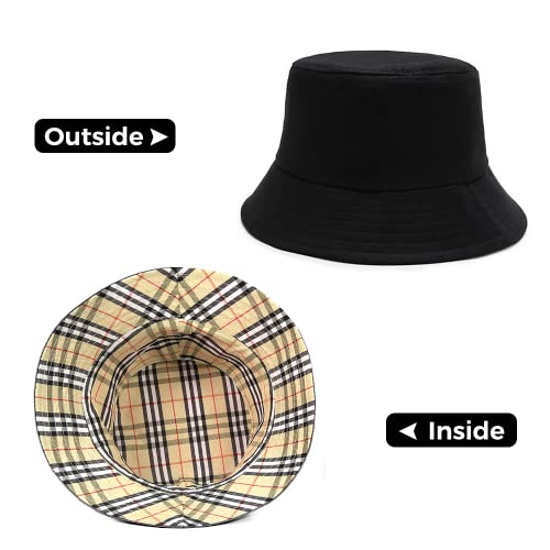 Airsnigi 8 Pack Bucket Hat Unisex Breathable Beach Sun Hats Foldable UV Protection Sunbonnet Bucket Hats Fisherman Hats for Outdoor Sport Hiking Camping Traveling Multicoloured