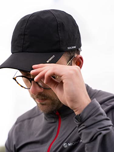 SEALSKINZ Unisex Waterproof All Weather Cap - Black, One Size