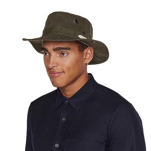 Tilley Men's Wanderer Sun Hat, OLIVE, 7 1 2 UK