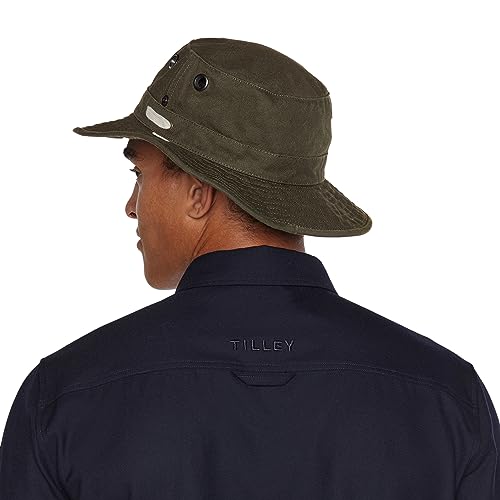 Tilley Men's Wanderer Sun Hat, OLIVE, 7 1 2 UK