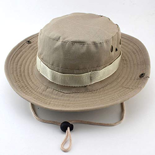 SunTrader Unisex Bucket Hat Hunting Fishing Outdoor Cap Wide Brim Sun Camo (KHAKI)