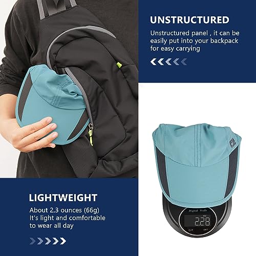 GADIEMKENSD Running Cap Mens Cooling Hats Summer Sun Hat Dri Fit Workout Hat Hiking Accessories for Golf Hiking Outdoor Camping Gym Tennis Travel Cycling Horse Fishing Walking Caps (Sky Blue, M)