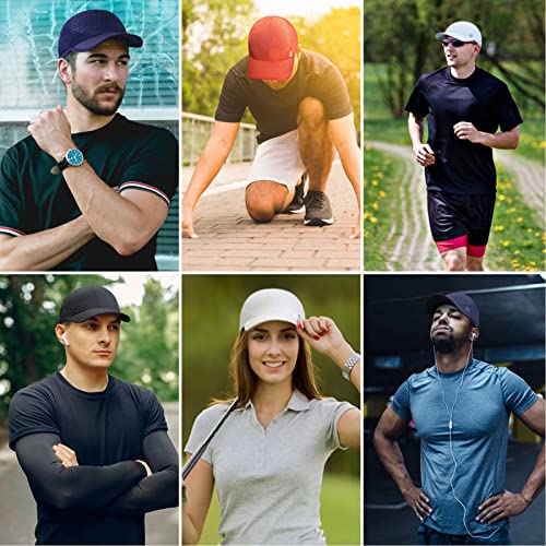 Sport cap,Soft Brim Lightweight Waterproof Running Hat Breathable Baseball Cap Quick Dry Sport Caps Cooling Portable Sun Hats for Men and Woman Performance Workouts and Outdoor Activities Dark Grey