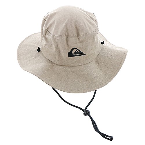 Quiksilver Men's Bushmaster Sun Protection Floppy Visor Bucket Hat, Khaki, L-XL UK