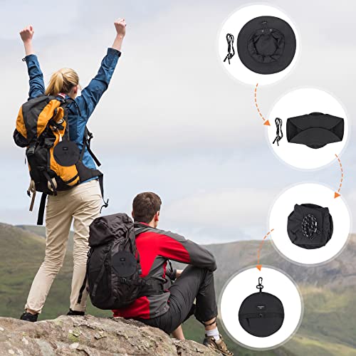 MK MATT KEELY Sun Hat for Men Women Summer UPF 50+ Boonie Hat Foldable Outdoor Waterproof Bucket Hat with Wide Brim Black