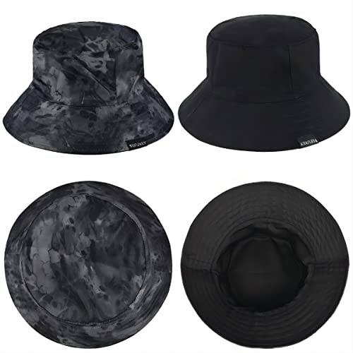EINSKEY Reversible Camo Bucket Hat, Unisex UPF 50+ Cotton Sun Hat for Outdoor Beach Travel Golf Safari Fishing Travelling Hiking