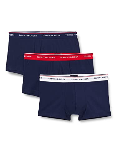 Tommy Hilfiger Men Low-Rise Boxer Short Trunks Cotton Pack of 3, Multicolor (Multi/Peacoat), M