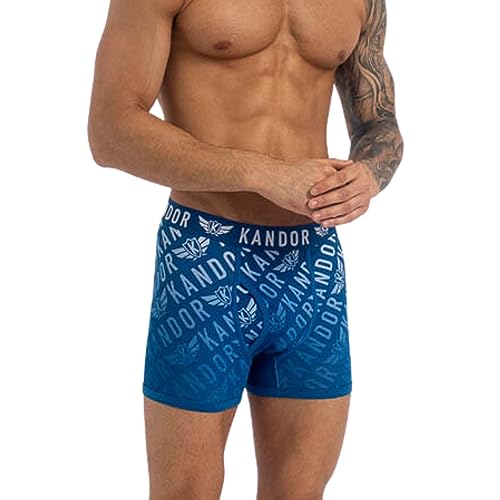 Kandor mens boxers – boxer shorts for men multipack of 5 comfortable stretch cotton men’s underwear trunks, colourful & black underpants, multi pack man briefs LINGO (L,LINGO Pack B)