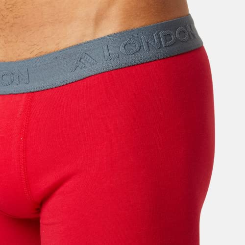 FM London (5-Pack) Mens Boxers with HyFresh Odour Protection Technology - Breathable Mens Underwear Suitable all Occasions - Tagless Mens Boxers Shorts Multipack Designed for a 24hr Wear - Super Soft