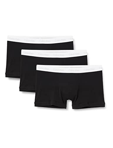 Calvin Klein Men's Trunk 3pk 000nb2665a Trunk,Black,XXL