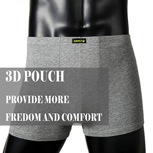 TRISTIN 5 Pack Men's Boxer Shorts Underwear,Plus Size Cotton Boxer Brief, Classic Loose Fit Soft Stretchy Trunks with Pouch, UK S-4XL