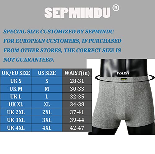 TRISTIN 5 Pack Men's Boxer Shorts Underwear,Plus Size Cotton Boxer Brief, Classic Loose Fit Soft Stretchy Trunks with Pouch, UK S-4XL