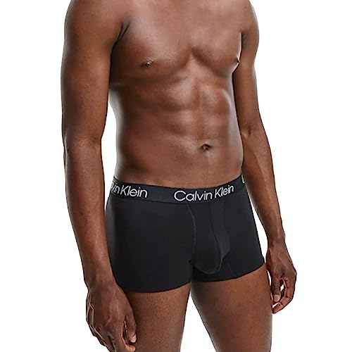 Calvin Klein Men's Trunk 3pk Trunk, Black(drk Black Shadow), M