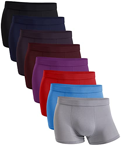 YOULEHE Men's Boxer Shorts Soft Bamboo Underwear Trunks Breathable Multipack (U002 (8 Pack), XL)