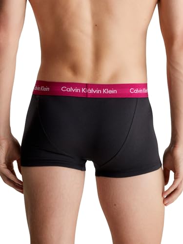 Calvin Klein Men's Low Rise Trunk 3pk 0000u2664g Boxers,B- Gry Htr, Chesapeake Bay, Jwl Wbs,M