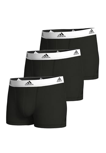 adidas Men's Multipack Trunks (3 Pack) Underwear, Black 2, M
