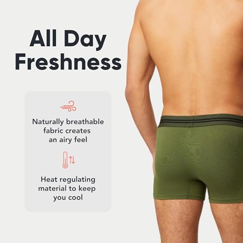 FM London Men's Super Soft Bamboo Boxer Shorts (5-Pack)